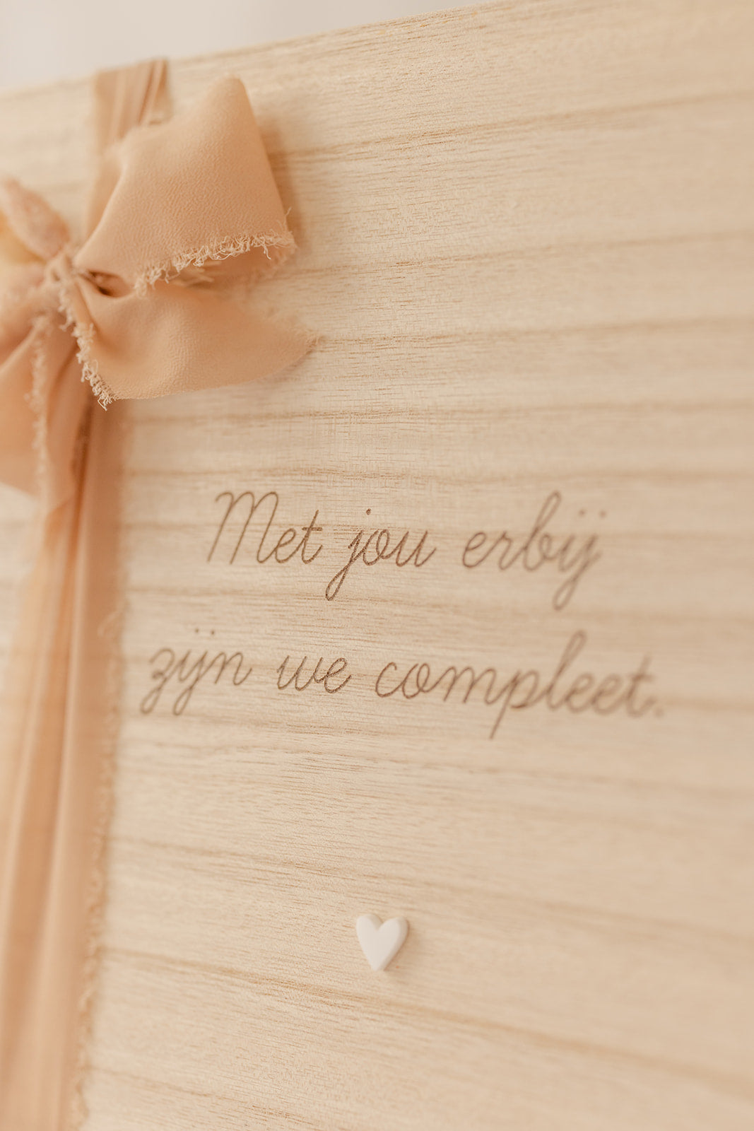 Geschenkdoos | " met jou erbij, zijn we compleet " **