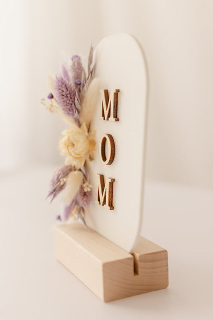 Geschenk | Acryl bord ' MOM ' **