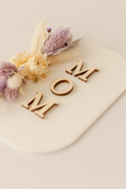 Geschenk | Acryl bord ' MOM ' **