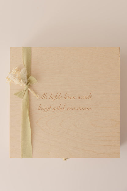 Geschenkdoos | "Als liefde leven word, ..." **