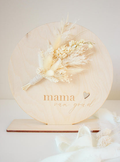 Geschenk | Houten bordje  '' mama ''