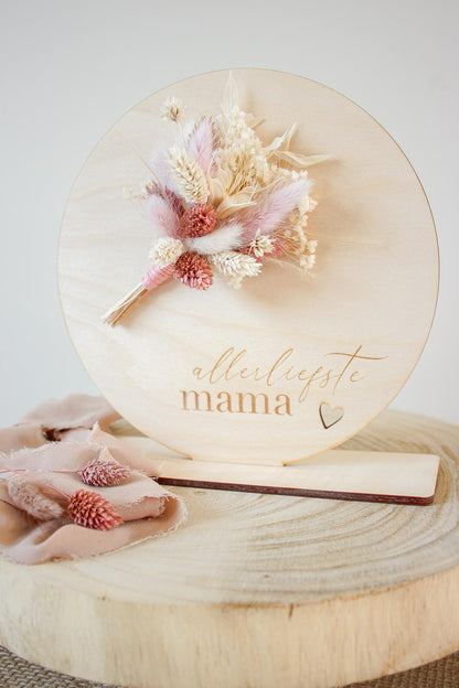 Geschenk | Houten bordje  '' mama ''